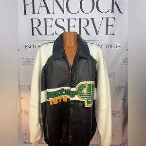 Rare Pelle Pelle Blacktop All City Champions Jacket Sz 62 5XL Tri-Tone Leather